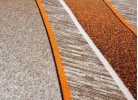 Мокетен килим ERIKA 8012 beige/orange елипса
